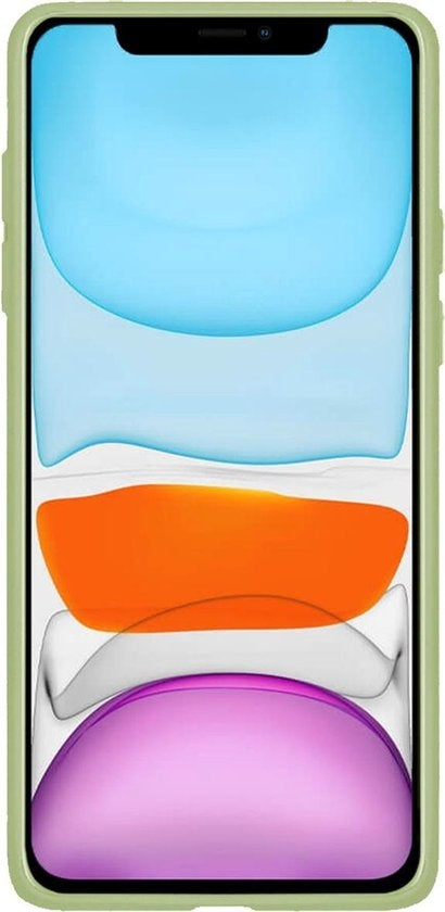 iPhone 11 Pro Max Hoesje Siliconen Backcover Lichtgewicht - Groen