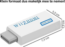 Wii naar HDMI Adapter Converter 1080p Full HD Kwaliteit - Wit