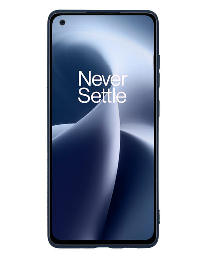 OnePlus Nord 2T Hoesje Siliconen Backcover Lichtgewicht - Donkerblauw