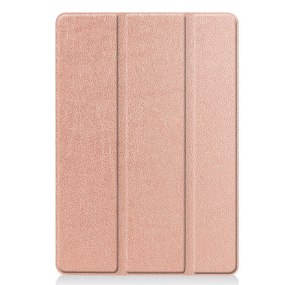 iPad 10.2 2021 Trifold Bookcase Hoes - Rosé goud