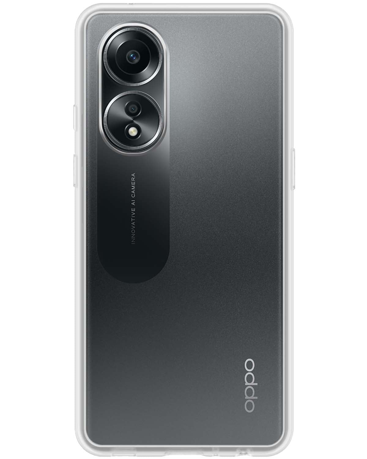 OPPO A58 Hoesje Siliconen - Transparant