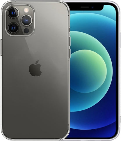 iPhone 12 Pro Hoesje Siliconen Backcover Lichtgewicht - Transparant