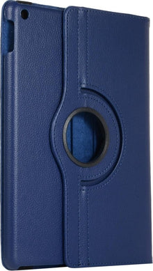 iPad 10.2 2019 Trifold Bookcase Hoes 360 Graden Draaibaar - Donkerblauw