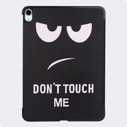 iPad Air 2024 / 2025 (11 inch) Trifold Bookcase Hoes met Penhouder voor Apple Pen - Don't Touch Me