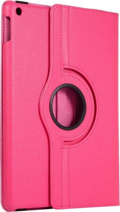 iPad 10.2 2019/2020 Trifold Bookcase Hoes 360 Graden Draaibaar - Donkerroze