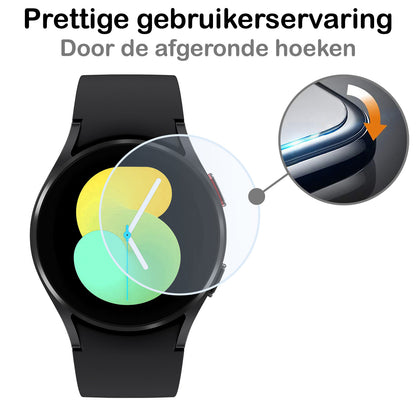 Samsung Watch 5 40 mm Screenprotector Gehard Glas - Anti-kras