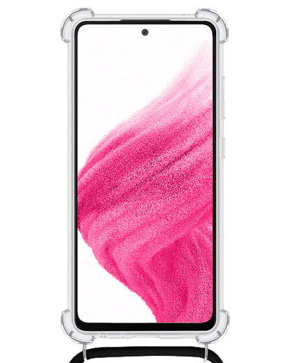 Samsung A33 Hoesje met Koord Backcover Shockproof - Transparant