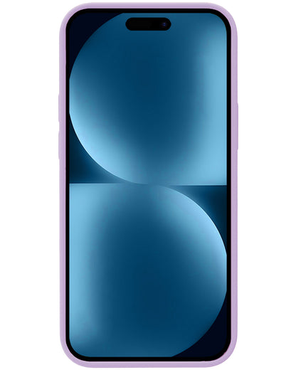 iPhone 15 Plus Hoesje Siliconen Backcover Lichtgewicht - Lila