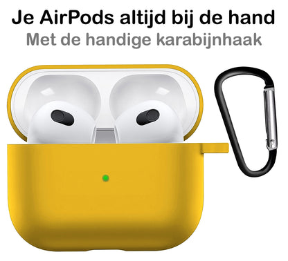 AirPods 3 Hoesje Siliconen Krasbestendig - Geel