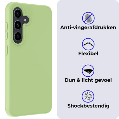 Samsung A55 Hoesje Siliconen - Groen