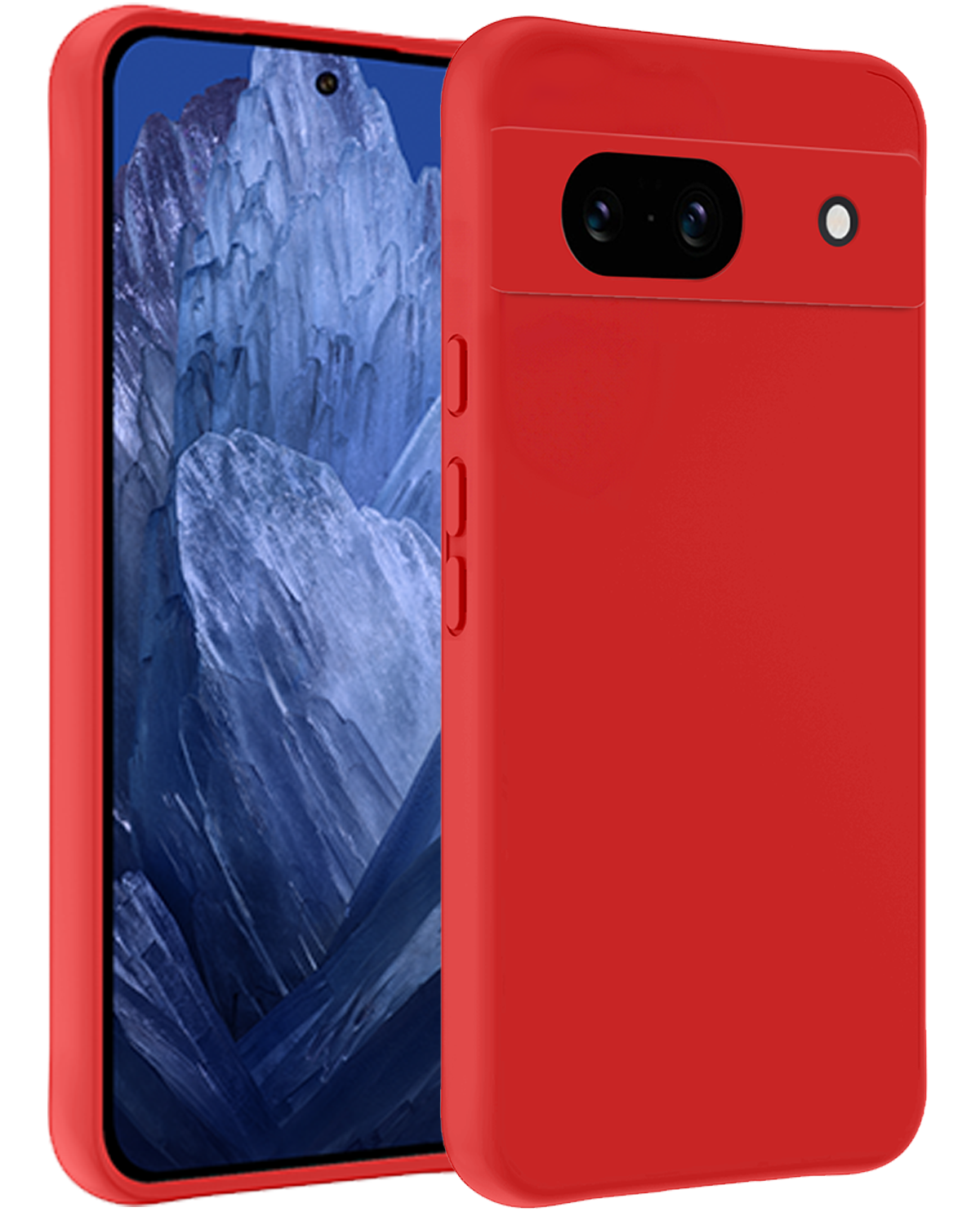 Google Pixel 8a Hoesje Siliconen - Rood