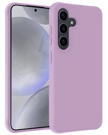 Samsung S24 Hoesje Siliconen Backcover Lichtgewicht - Lila