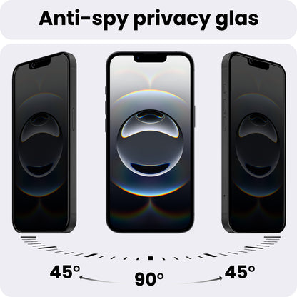 iPhone 16e Screenprotector Gehard Glas - Privacy