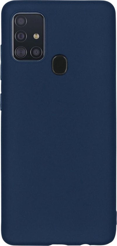 Samsung A21s Hoesje Siliconen - Donkerblauw