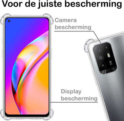 OPPO A94 5G Hoesje Shockproof Backcover Siliconen - Transparant