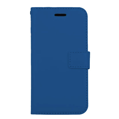iPhone Xs Hoesje Bookcase Cover met Kaarthouder - Donkerblauw