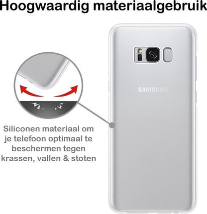 Samsung S8 Hoesje Siliconen - Transparant