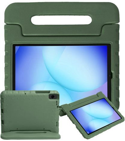 Samsung Galaxy Tab A11 Kinderhoes Shockabsorberend Foam - Donkergroen