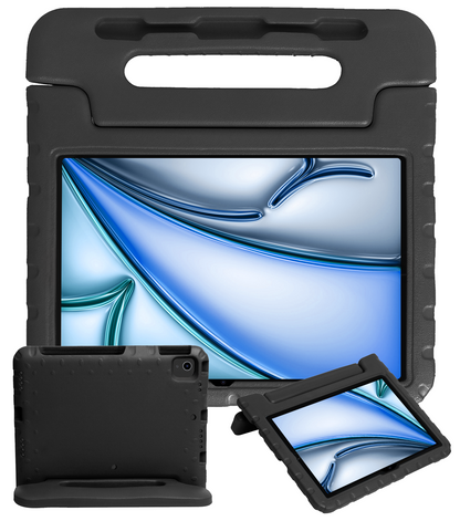 iPad Air 2024 / 2025 (11 inch) Kinderhoes Shockabsorberend Foam - Zwart