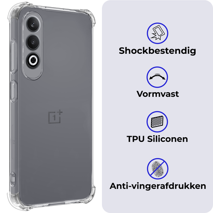 OnePlus Nord CE 4 Hoesje Shockproof Backcover Siliconen - Transparant