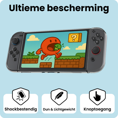 Nintendo Switch 2 Hoesje Siliconen Backcover Lichtgewicht - Transparant