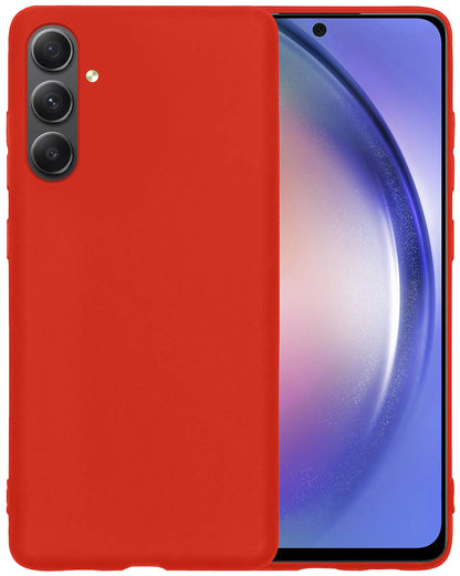 Samsung A54 Hoesje Siliconen - Rood