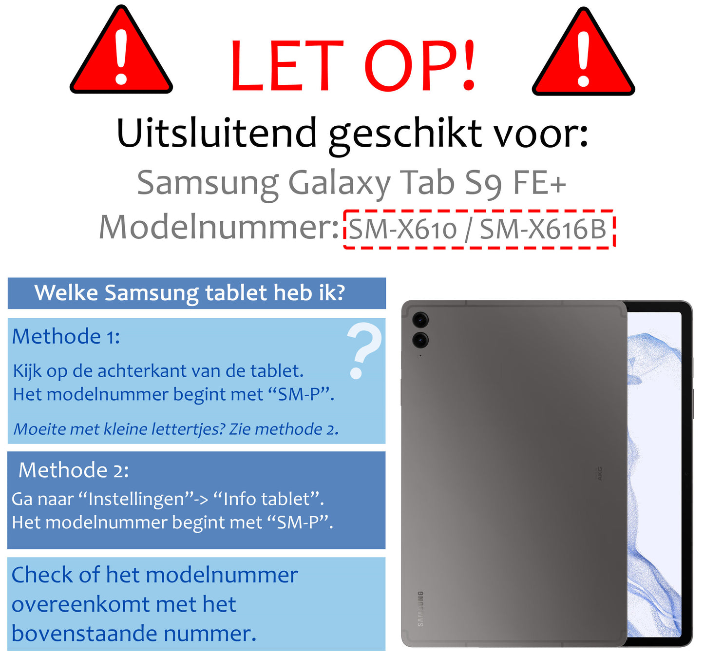 Samsung Galaxy Tab S9 FE Plus Hoesje Toetsenbord Case Kunstleer - Zwart