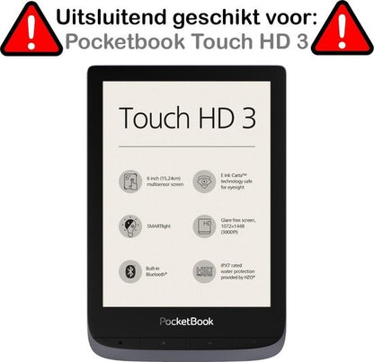 Pocketbook Touch HD 3 Hoesje Book Case - Zwart