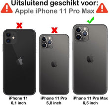 iPhone 11 Pro Max Hoesje Siliconen Backcover Lichtgewicht - Zwart