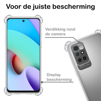 Xiaomi Redmi 10 2022 Hoesje Shockproof Backcover Siliconen - Transparant