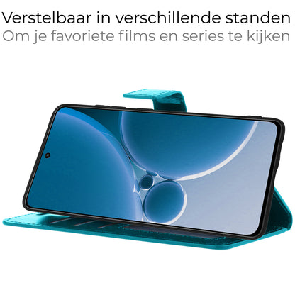 OnePlus Nord 3 Hoesje Book Case Kunstleer - Turquoise