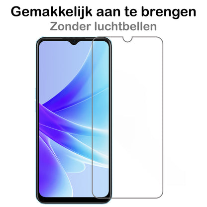 OPPO A57 Screenprotector Gehard Glas - Anti-kras