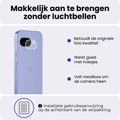 Google Pixel 9a Camera Screenprotector Gehard Glas