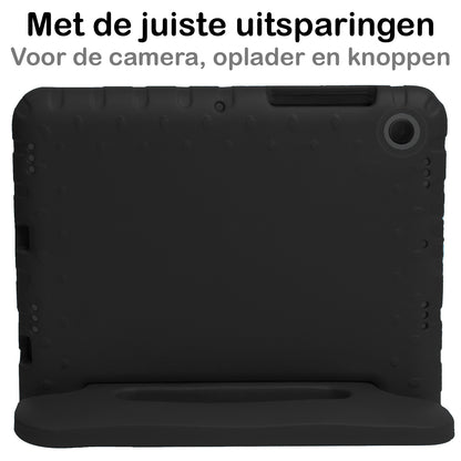 Lenovo Tab M10 Plus 3rd Gen Kinderhoes Shockabsorberend Foam - Zwart