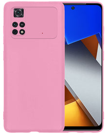 Xiaomi Poco X4 Pro 5G Hoesje Siliconen Backcover Lichtgewicht - Lichtroze