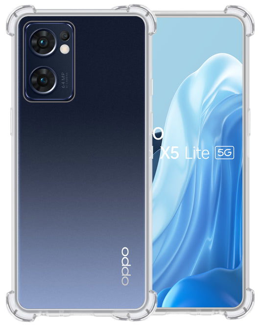 OPPO Find X5 Lite Hoesje Shock Proof Siliconen - Transparant