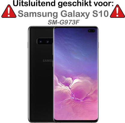Samsung S10 Hoesje Bookcase Cover met Kaarthouder - Rosé goud