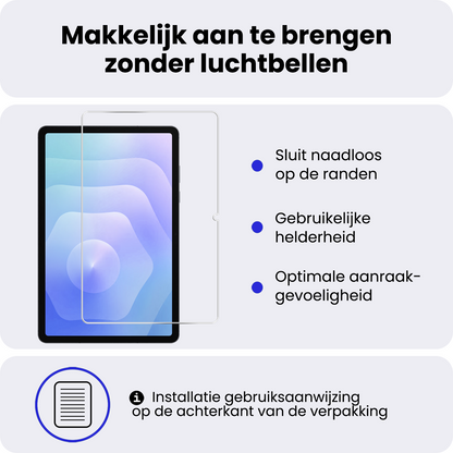 Samsung Galaxy Tab S11 Screenprotector Gehard Glas - Anti-kras