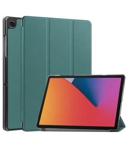 iPad 10.2 2020 Trifold Bookcase Hoes met Penhouder voor Apple Pen - Donkergroen