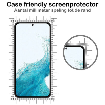 Samsung S22 Plus Screenprotector Full Cover Tempered Glass