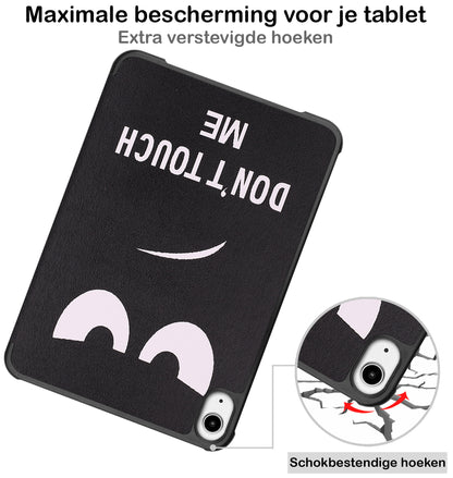 iPad Mini 6 Trifold Bookcase Hoes - Don't Touch Me