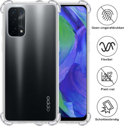 OPPO A54 Hoesje Shock Proof Siliconen - Transparant