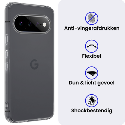 Google Pixel 11 Pro Hoesje Siliconen Backcover Lichtgewicht - Transparant