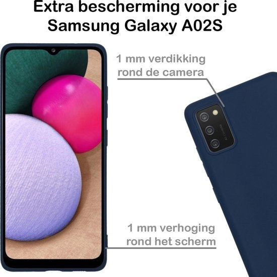 Samsung A02s Hoesje Siliconen - Donkerblauw