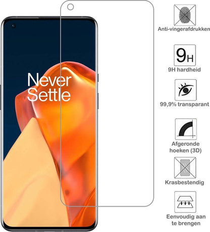 OnePlus 9 Screenprotector Gehard Glas - Anti-kras