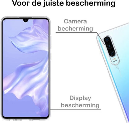 Huawei P30 Hoesje Siliconen Backcover Lichtgewicht - Transparant