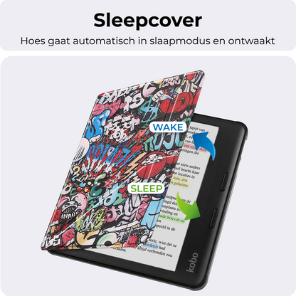 Kobo Libra Colour Trifold Bookcase Hoes - Graffity