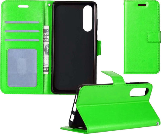 Samsung Galaxy A50 Hoesje Book Case Kunstleer - Groen