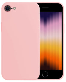 iPhone SE 2022 Hoesje Siliconen Backcover Lichtgewicht - Lichtroze