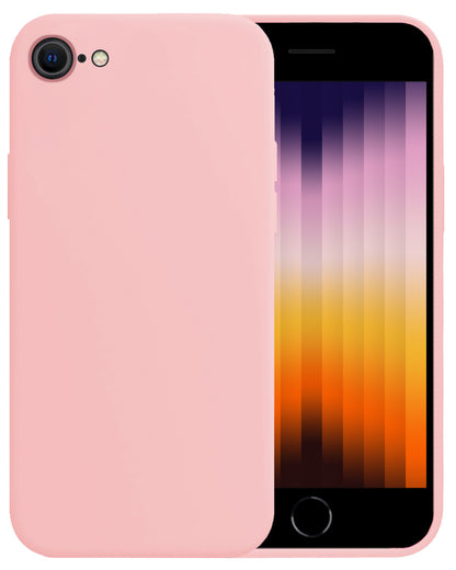 iPhone SE 2022 Hoesje Siliconen Backcover Lichtgewicht - Lichtroze